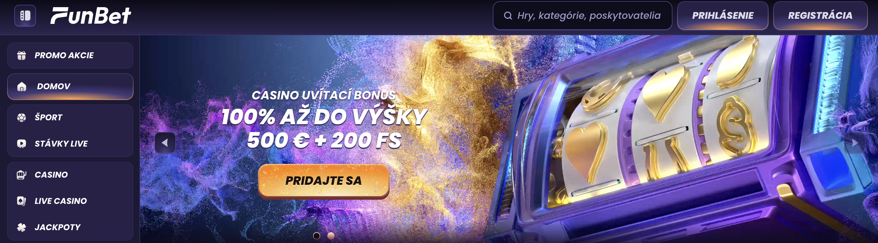 Funbet Casino – zahraničné online casino s bonusom a free spinmi